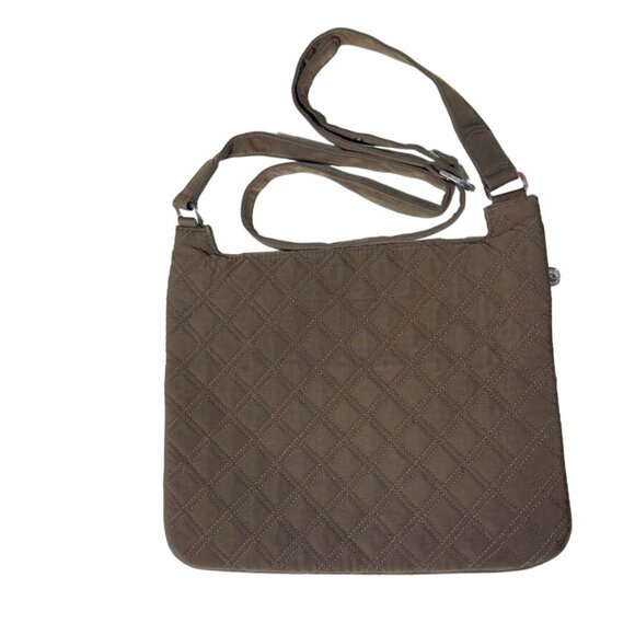 VERA BRADLEY Quilted Crossbody Bag With Adjustable Strap & Multi Pockets Brown - Picture 7 of 14